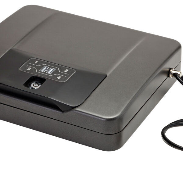 Hornady 98141 Rapid Safe 4800KP RFID Access Code Key Entry Black Steel Holds 1 Handgun 10.50" L x 12" W x 2.90" D