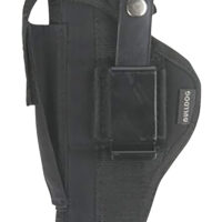 Bulldog FSN30 Extreme OWB Black Nylon Belt Loop/Clip Fits Compact 3-3.5" Fits 3-4" Barrel Ambidextrous
