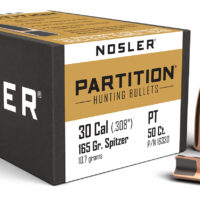 Nosler 16330 Partition 30Cal 165gr Spitzer 50/Box