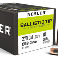 Nosler 27130 Ballistic Tip 270Caliber 130gr Spitzer 50/Box