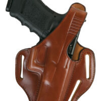 Bianchi 24116 77 Piranha OWB Size 01 Tan Leather Belt Slide Fits S&W J Frame Right Hand