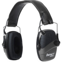 Howard Leight R02524 Impact Sport Electronic Muff 22 dB Over the Head Gray/Black Adult 1 Pair