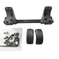 DNZ 82500 Game Reaper Scope Mount/Ring Combo Matte Black 1" Tube, Fits Browning X-Bolt Short Action Rifle, High Rings