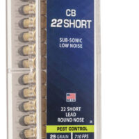CCI 0026 Specialty CB Pest Control 22Short 29gr Lead Round Nose 100 Per Box/50 Case