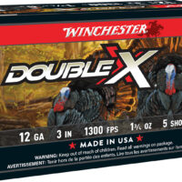 Winchester Ammo STH1235 Double X High Velocity Turkey 12Gauge 3" 1 3/4oz 5Shot 10 Per Box/10 Case