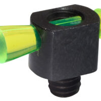 HiViz BD1007G Spark II Bead Replacement Front Sight Black | Green Fiber Optic Universal Threads