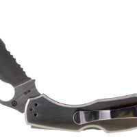 Spyderco BY04PS2 Byrd Meadowlark 2 2.94" Folding Clip Point Part Serrated 8Cr13MoV SS Blade Stainless Steel Handle Includes Pocket Clip