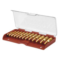 Tipton 749245 Jag Set Multi-Caliber 8-32/5-40 Thread Brass 13 Pieces Includes Storage Box