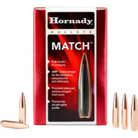 Hornady 26335 Match 6.5mm .264 140 gr Hollow Point Boat Tail Match 100 Per Box/ 15 Case