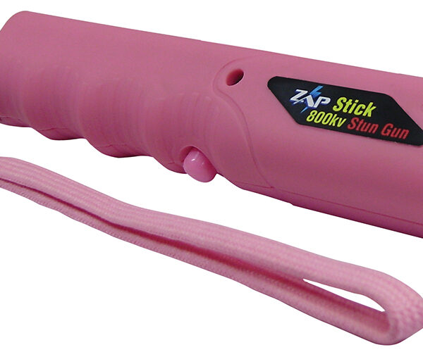 Zap ZAPSTK800FP Zap Stick Stun Gun Range of Contact Pink Plastic