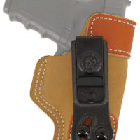DeSantis Gunhide 106NA85Z0 Sof-Tuck IWB Tan Leather/Suede Belt Clip Fits Colt Commander Right Hand