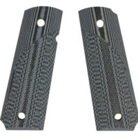 Pachmayr 61001 Tactical Grip Checkered Black & Gray G10 Panels for 1911