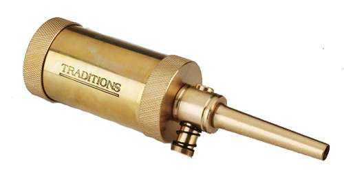 TRADITIONS MUZZLELOADING COMPACT FIELD TUBULAR FLASK BRASS