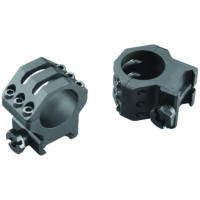 Weaver Mounts 99689 Six-Hole Picatinny Rings Matte Black 1" High