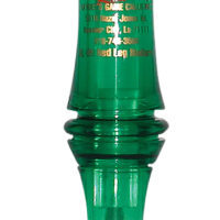 Haydel's Game Calls RL99 "Redleg" Mallard Open Call Double Reed Mallard Sounds Attracts Ducks Green Plastic
