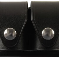 HKS 203PMBN SpeedLoader Case Double Black Hytrel Belt Loop Medium Belts 2.25" Wide