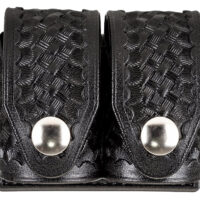 HKS 203BLBN SpeedLoader Case Double Large Black Hytrel Belt Loop Belts 2.25" Wide