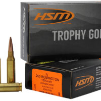 HSM 260130VLD Trophy Gold Extended Range 260 Rem 130 gr Berger Hunting VLD Match 20 Per Box/ 25 Case