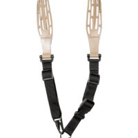 Limbsaver 12140 Tactical Sling Tan w/ Black Strap Nylon 48" OAL 1" W & Adjustable One-Two Point Design