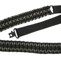 Outdoor Connection PCS80569 Paracord Sling 1" W x 43" L Adjustable Black w/Green Accents for Rifle/Shotgun