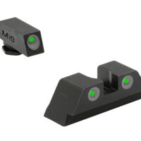 Meprolight USA 102243101 Tru-Dot Sight Set Green Tritium Front & Rear, Compatible w/Glock 17/19/22/23/24/25/28/31/32/33/34/35/37/38/39