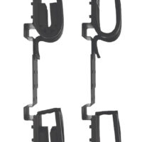 Rugged Gear 10065 Screw Mount Double Hook Black Steel Holds 2 Rifle/Shotgun