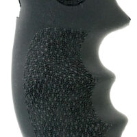 Hogue 19000 Monogrip Black Rubber with Finger Grooves for S&W K, L Frame with Round Butt