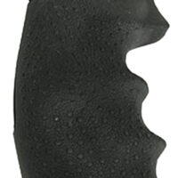Hogue 25000 Monogrip Finger Grooves Black Rubber Fits S&W N Frame with Round Butt