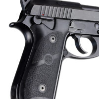 Hogue 99010 Grip Panels Black Rubber for Taurus PT-92, PT-99