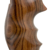 Hogue 19300 Fancy Hardwood Brown Pau Ferro Hardwood with Finger Grooves for S&W K, L Frame with Round Butt