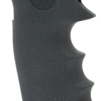 Hogue 47000 Monogrip Finger Grooves Black Rubber with Finger Grooves for Colt King Cobra, Anaconda