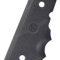Hogue 43000 Rubber Grip Cobblestone Black with Finger Grooves for 1911 Officer