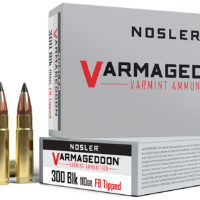 Nosler 40127 Varmageddon 300Blackout 110gr Flat Base Tipped 20 Per Box/20 Case