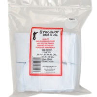 Pro-Shot 214250 Cleaning Patches .38 - .45 Cal/ .410 / 20 Gauge 2.25" Square Cotton Flannel 250 Pack