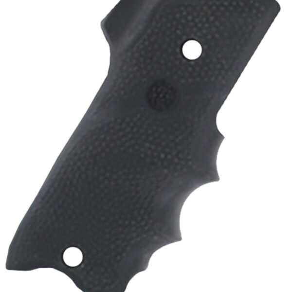 Hogue 82060 Rubber Grip  Black with Finger Grooves & Right Hand Finger Rest for Ruger Mark II, III
