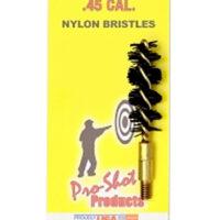 Pro-Shot 45NP Bore Brush .45 Cal Pistol #8-32 Thread Nylon Bristles Brass Core
