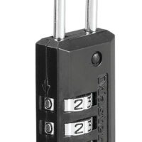 Master Lock 646D Combination Lock Open With Combination Black Steel