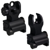Samson QFHKA2PKG Quick Flip Folding Sights Front(HK) & Rear (A2) Black Anodized for AR-15