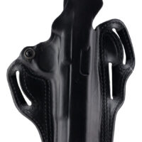 DeSantis Gunhide 001BAB6Z0 Thumb Break Scabbard OWB Black Leather Belt Slide Compatible w/Glock 19/19X Belt 1.75" Wide Right Hand