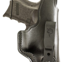 DeSantis Gunhide 033BAX7Z0 Dual Carry II IWB/OWB Black Leather Belt Clip Fits S&W M&P Shield 9/40 & S&W M&P Shield 2.0 Right Hand