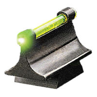 TruGlo TG95450RG 3/8" Dovetail Front Sight Black 0.450" Green Ramp for Rifles