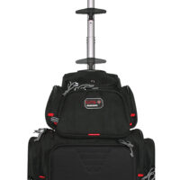 GPS Bags 1711ROBP Handgunner Rolling Backpack Black 600D Polyester Holds 4 Handguns