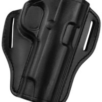 Bianchi 25018 57 Remedy OWB Size 10 Black Leather Belt Slide Fits Colt 1911 Government Right Hand
