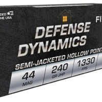 Fiocchi 44D500 Defense Dynamics 44RemMag 240gr Jacketed Hollow Point 50 Per Box/10 Case