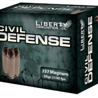 Liberty Ammunition LACD357030 Civil Defense 357Mag 50gr Lead Free Fragmenting Hollow Point 20 Per Box/50 Case