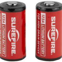 SureFire SF2CB 123A Batteries Red/Black 3.0 Volts 1,500 mAh (2) Single Pack