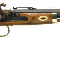 Traditions P1100 Trapper SAO 50 Cal #11 Percussion 9.75" 1rd Blued Frame & Barrel Hardwood Grip