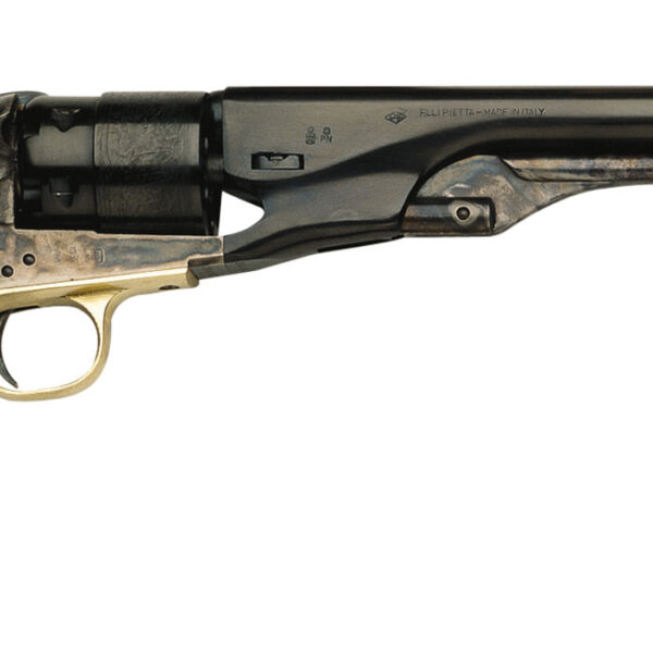 Traditions FR18602 1860 Army Break Open 44 Cal #11 Percussion 8" 6 Shot Color Case Hardened Frame Blued Barrel & Cylinder Walnut Grip