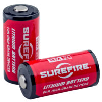 SureFire SF6BC 123A Batteries Red/Black 3.0 Volts 1,500 mAh (6) Single Pack Clamshell