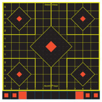 Birchwood Casey 34207 Shoot-N-C Reactive Target Self-Adhesive Paper Multi Color 12" 5-Diamond 5 Pack
